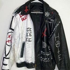 Mens leather jacket